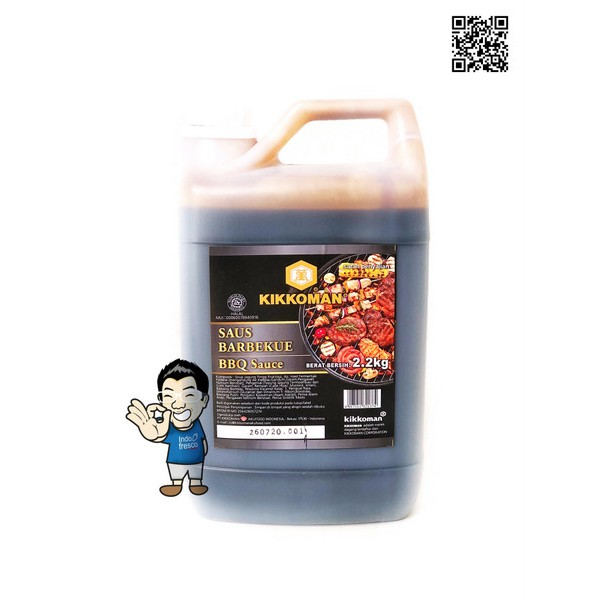 

Kikkoman Barbeque BBQ Sauce-Saus Barbekue Jerigen Halal 2.2 Kg