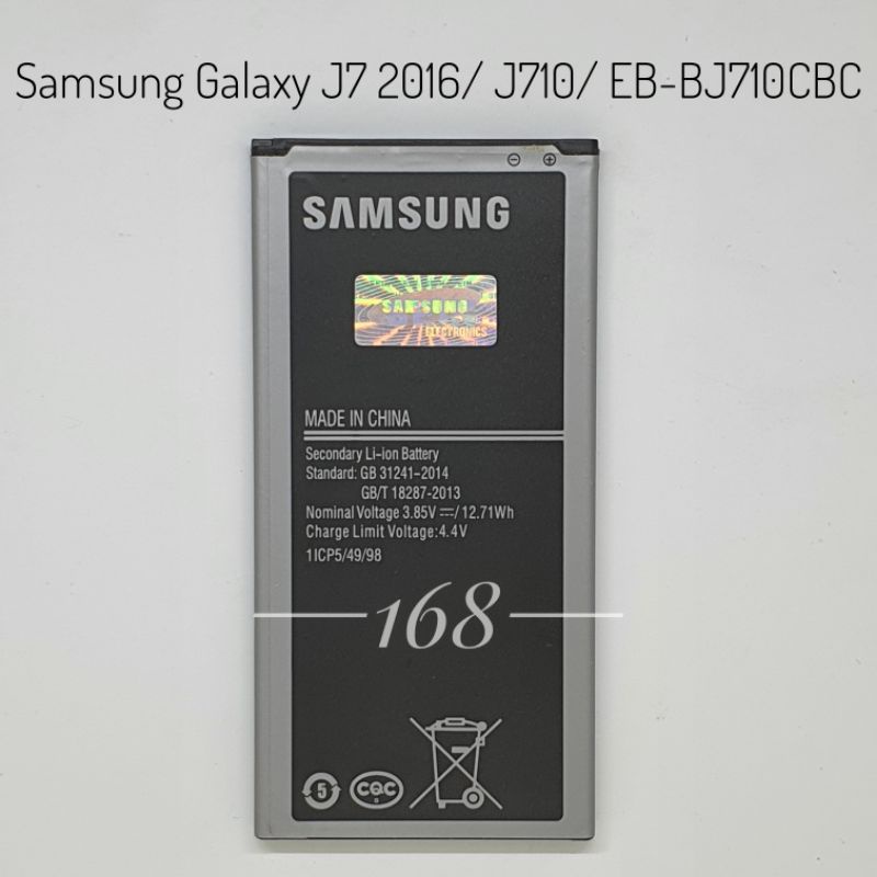 Baterai Batre Samsung Galaxy J7 2016 J710 Batere Batrai Samsung EB-BJ710CBC Original Battery