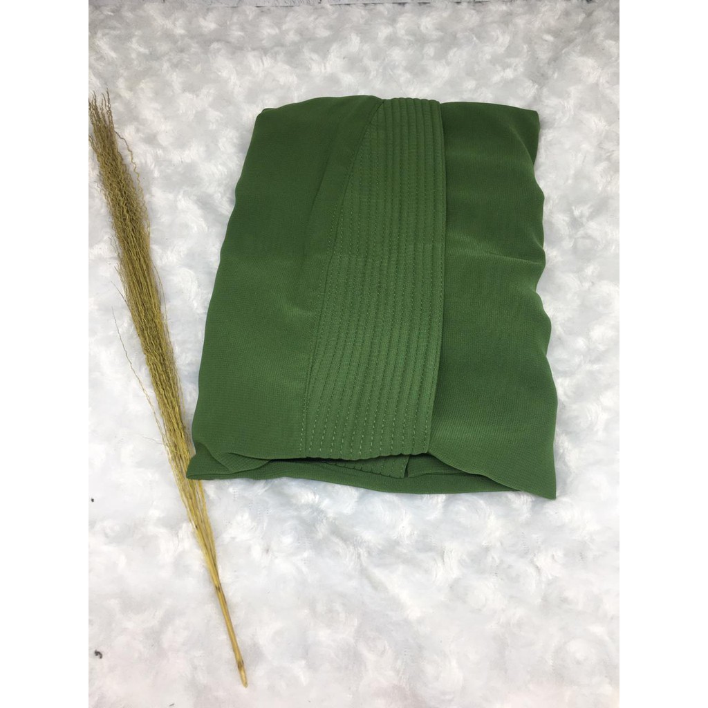 PROMO 9.9  Jilbab Instant Khimar Raudah Ouval Khimar Kancing 2 Layer / Jilbab Kancing 2 Layer-ARMY