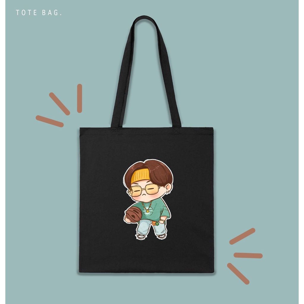 TOTE BAG WANITA / ANIME BTS / KPOP EDITION / TAS LES / TAS KULIAH / TAS SANTAI / BAHAN KANVAS