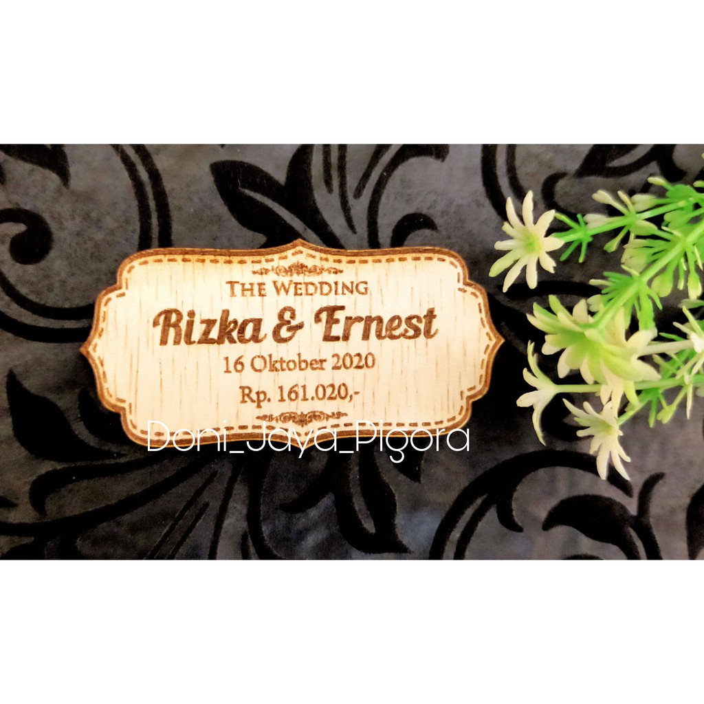 [1] Custom Nama Grafir Kayu / Nama Mahar Kayu Ukir