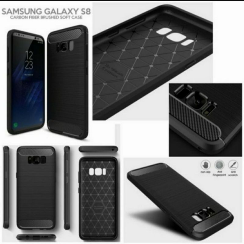 Samsung S8 S8 Plus soft case silikon carbon