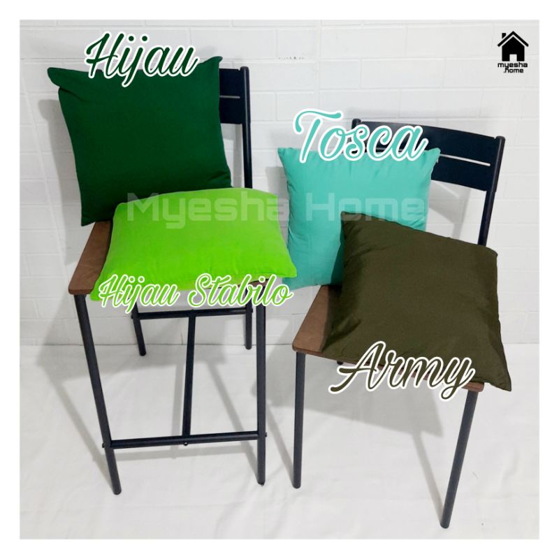 Sarung Bantal Sofa Motif Polos / Sarung Bantal Kursi ukuran 40x40