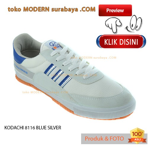 KODACHI 8116 BLUE SILVER Sepatu Kets Olah Raga Badminton