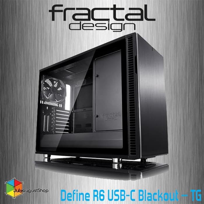 Fractal Design Define R6 Usb C Black Tempered Glass Tg Shopee Indonesia