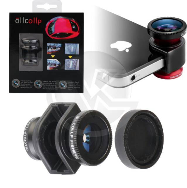 Ollcolp Lensa Handphone Fisheye iPhone 4,4S