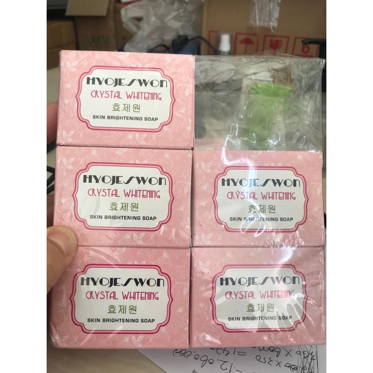 Hyojeswon Sabun Pemutih Badan dan Kulit Wajah Original BPOM Sabun Mandi Korea Prime Crystal Skin Brightening Soap Glowing
