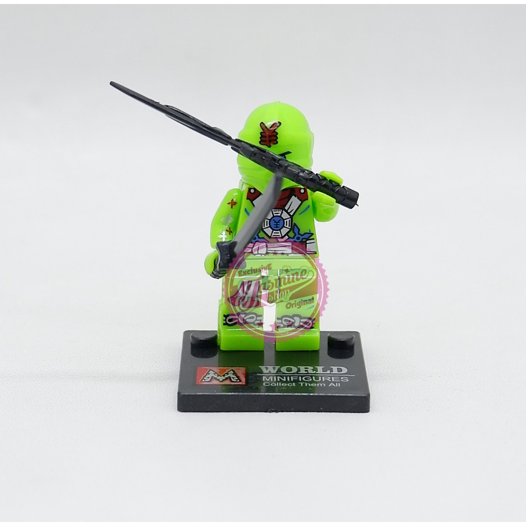 Mainan anak lego / brick Roboman Super Ninja 2 Hijau Murah