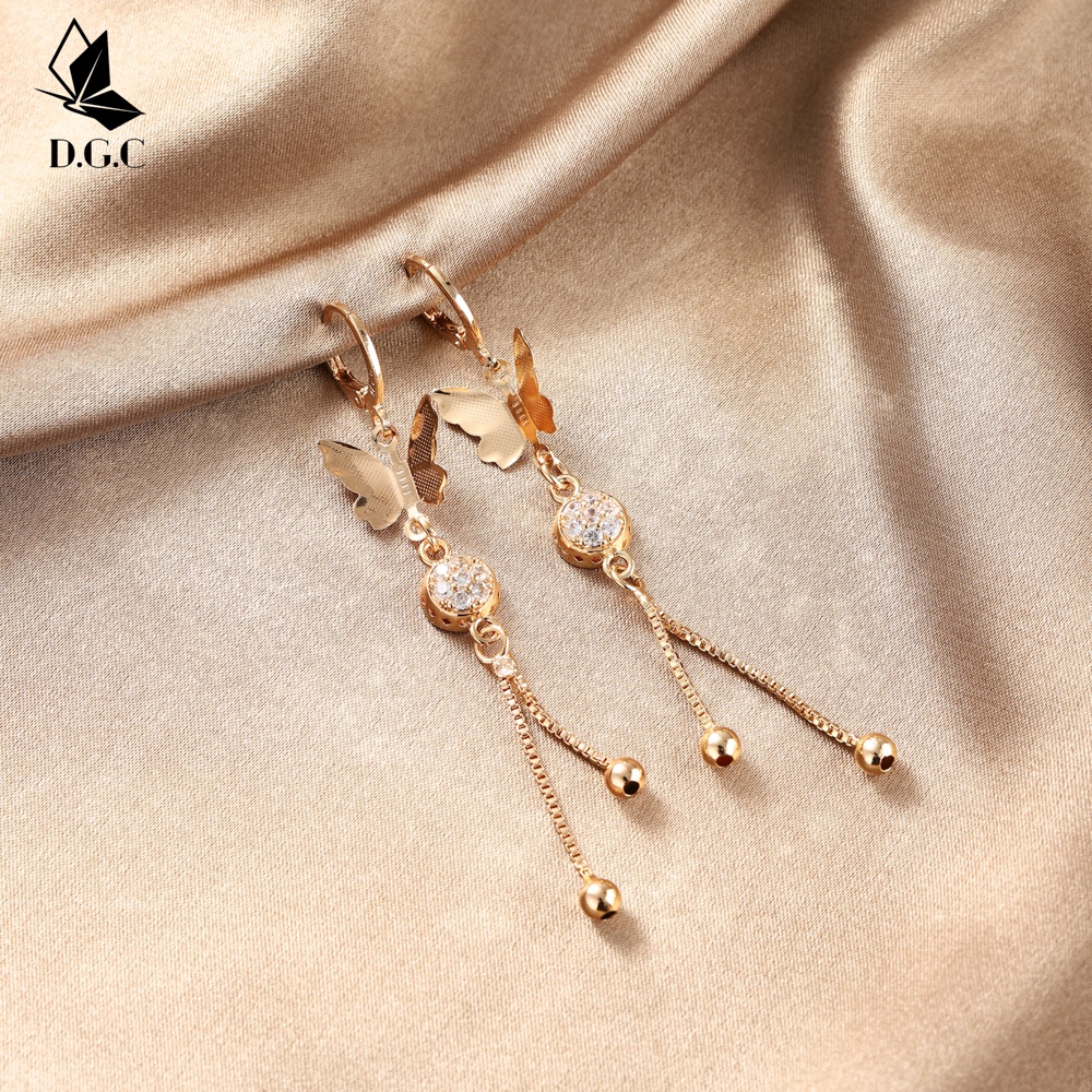 COD Anting-Anting Wanita Korea Mewah Anting-Anting Tindik Kupu-kupu Aksesoris Fashion Anting-Anting ✨DGC✨ Murah D175