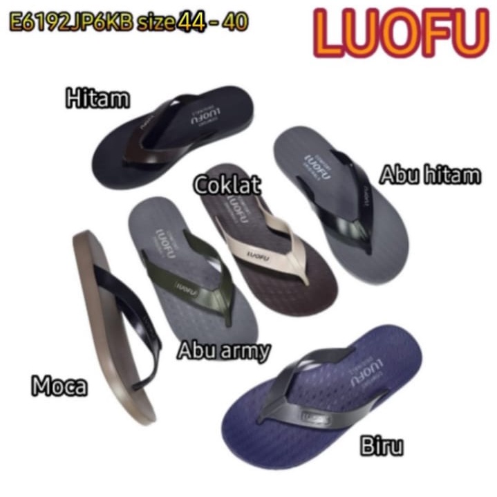 Sandal Jepit Pria Karet Kekinian Luofu E6192JP6KB