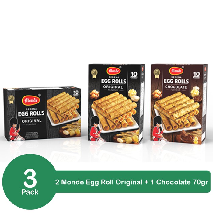 

Bundling 3 Pack Monde Egg Roll 70gr