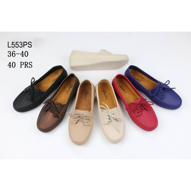 Sepatu Wanita merk Glanzton L553PS (Jelly Doff Shoes) .. Harga murah kualitas Premium !!