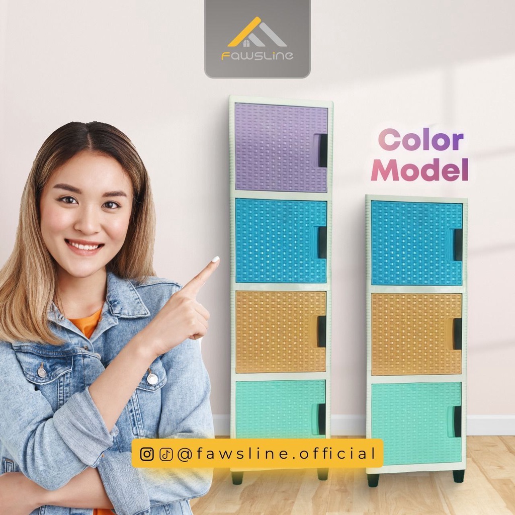 LEMARI COLOR MODEL 3 SUSUN FAWSLINE/3 SUSUN FAWSLINE