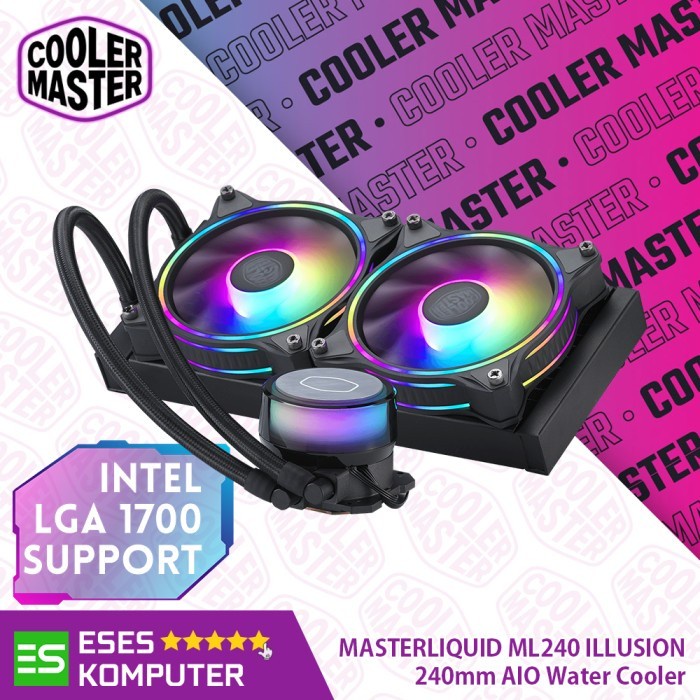 Cooler Master MASTERLIQUID ML240 ILLUSION BLACK | AIO 240mm Liquid