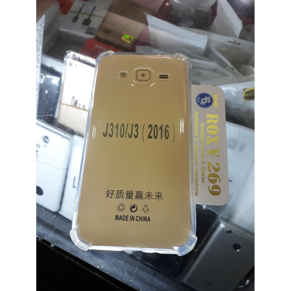 Anti Crack - Anti Retak Hp Samsung J3 J310 J3 2016 - Case Casing Cover Belakang Back Silikon Kondom