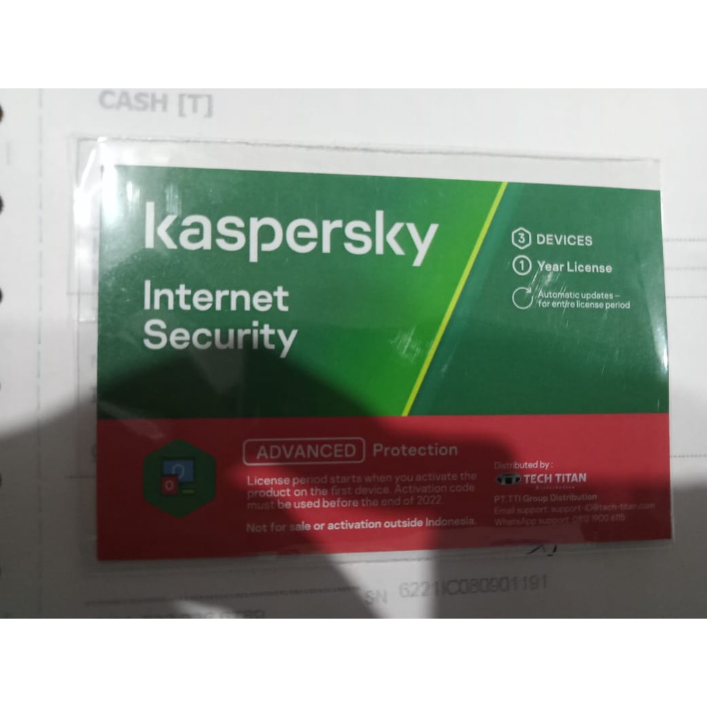 KASPERSKY Anti Virus 3 PC 1 Tahun ORIGINAL 365HARI