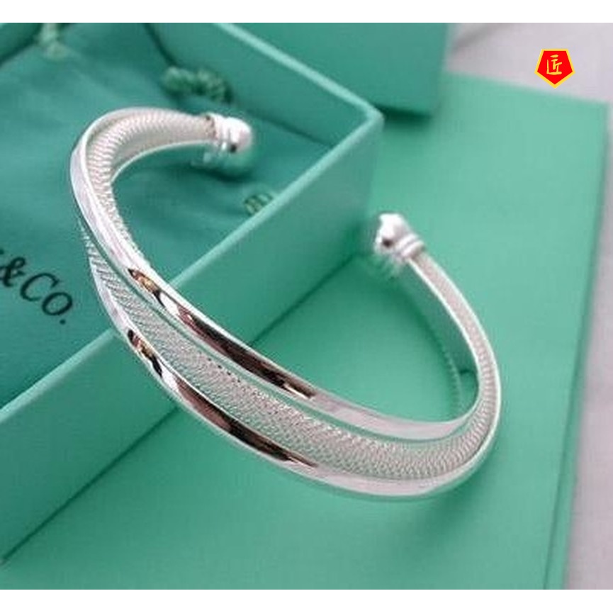 [Ready Stock]Creative Personality Silver Fashion Bracelet