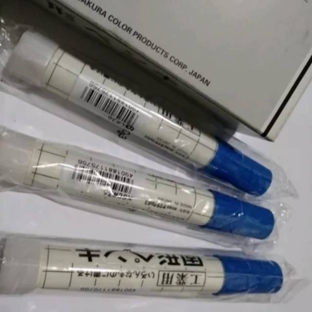 

Solid Steel MARKER Blue SAKURA - Spidol Penanda Besi Permanen BIRU/spidol warna biru merk sakura