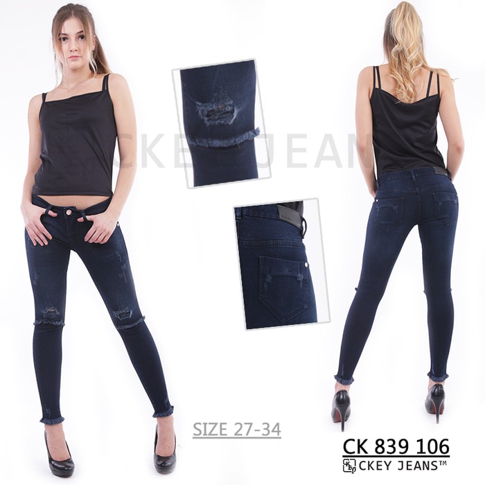 8/9 Skinny Jeans Rumbai / Celana Jeans / Skinny Jeans CK 839 106