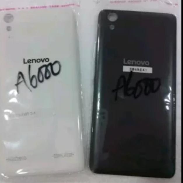 Ready BACKDOOR BACK COVER TUTUP BELAKANG ORI LENOVO A6000 PUTIH hitam