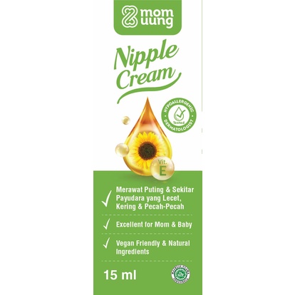 Nipple Cream Food Grade Natural MOM UUNG Salep Krim Puting Payudara Luka Lecet