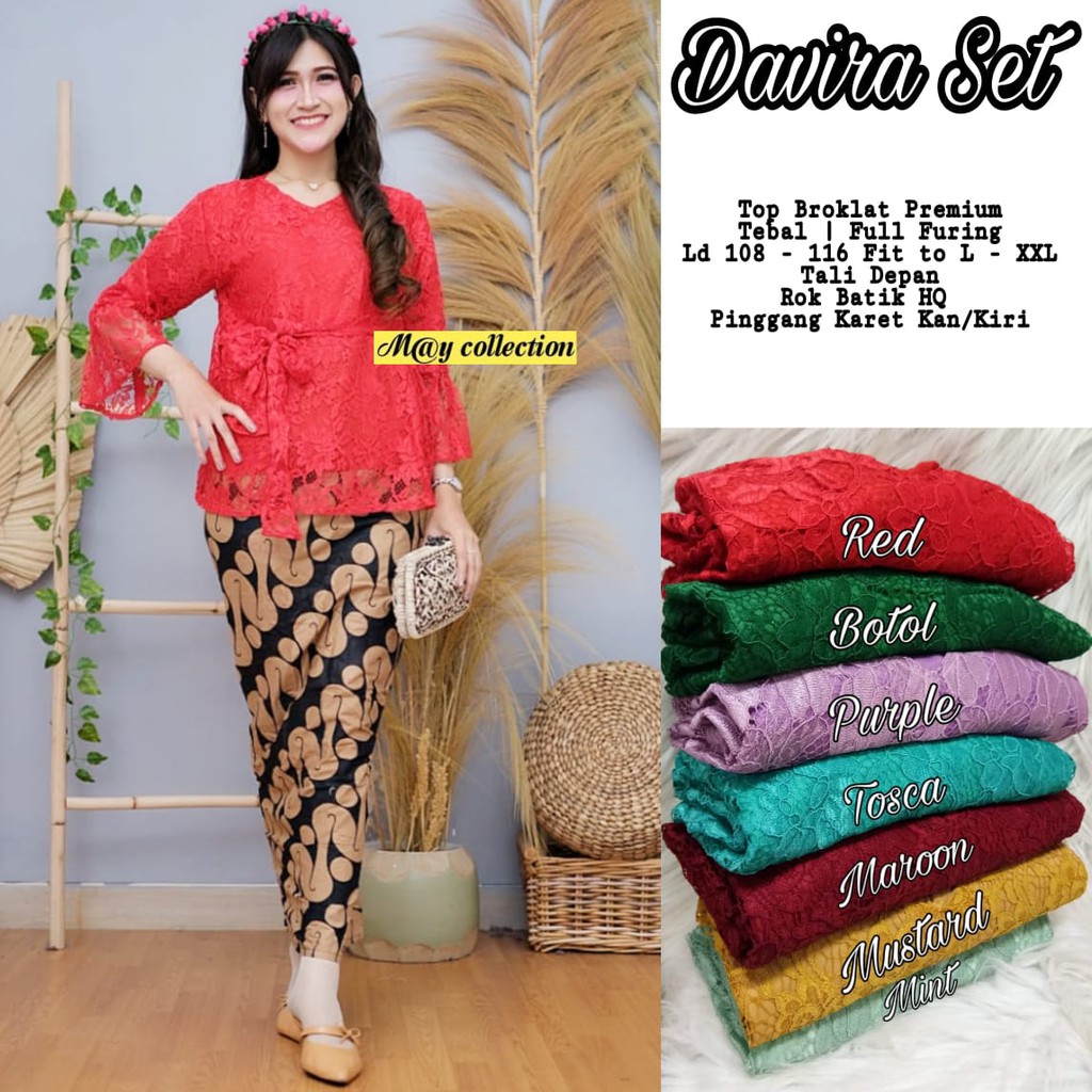 Kebaya Murah Devira Set / Set Kebaya Modern Wanita