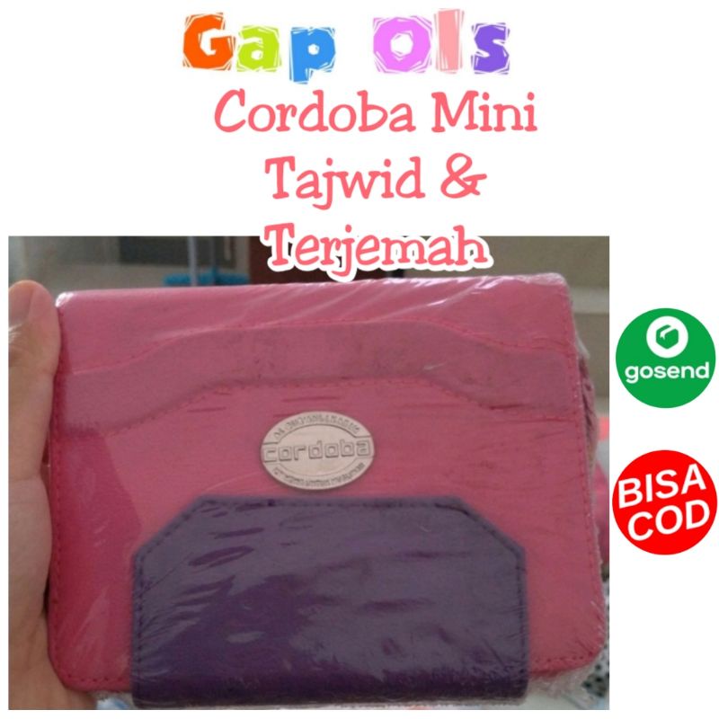 Al-Qur'an Cordoba Jk Pink A6 Al-Qur'an Mini Al-Qur'an Muslimah Al-Qur'an Wanita Al-Qur'an Tajwid Al-
