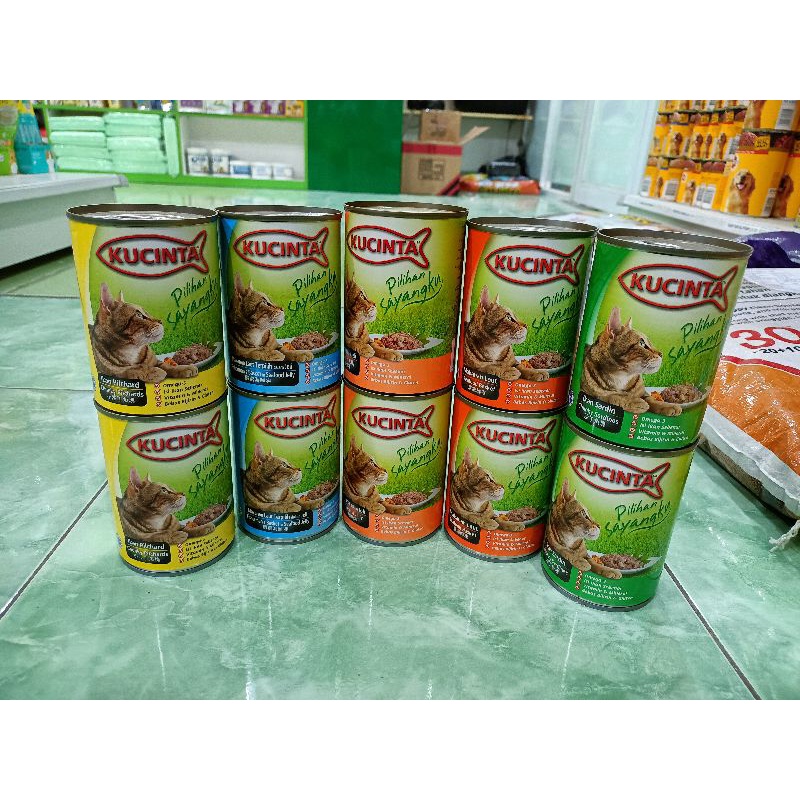 Kucinta kaleng all varian 400g / makanan kaleng kucing