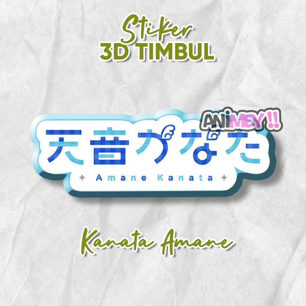

Stiker Emblem 3D Kanata Amane Logo / Stiker Anime Gaming Resin
