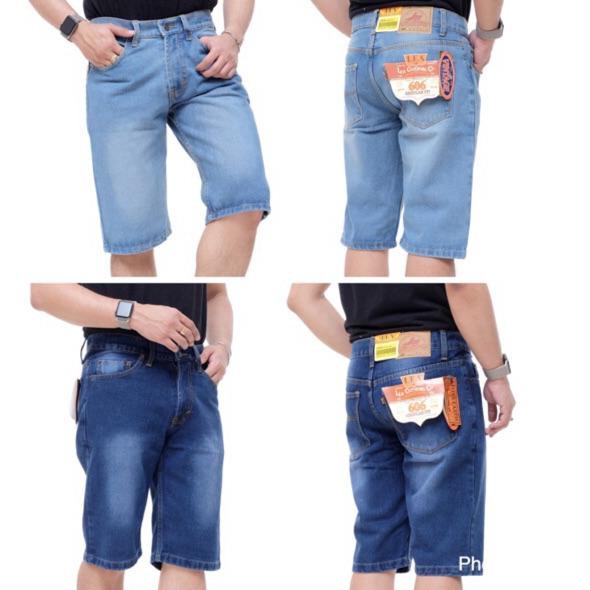 Terpercaya (BISA COD)CELANA PENDEK PRIA/ CELANA PENDEK JEANS/ CELANA JEANS LEA PREMIUM / 100% REAL