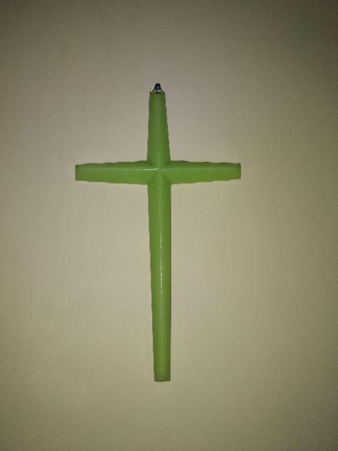Salib Polos Fosfor, Glow In The Dark 27 Cm