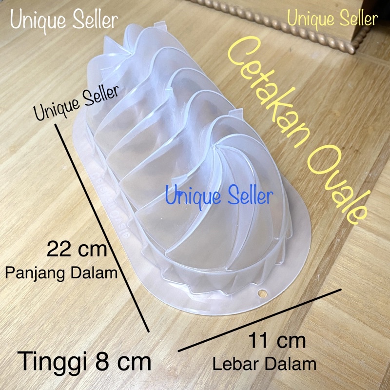 Cetakan Puding Ovale 1 pcs / Cetakan Pudding Jubile Ovale / Cetakan Jelly Agar Ager