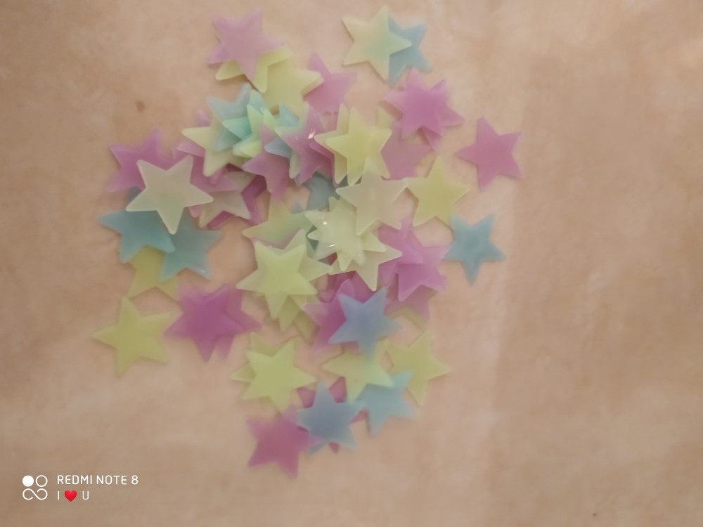 Star Wall Sticker Stiker Bintang Glow In The Dark Dinding Wallsticker Nyala Dalam Gelap Aksesoris Ka