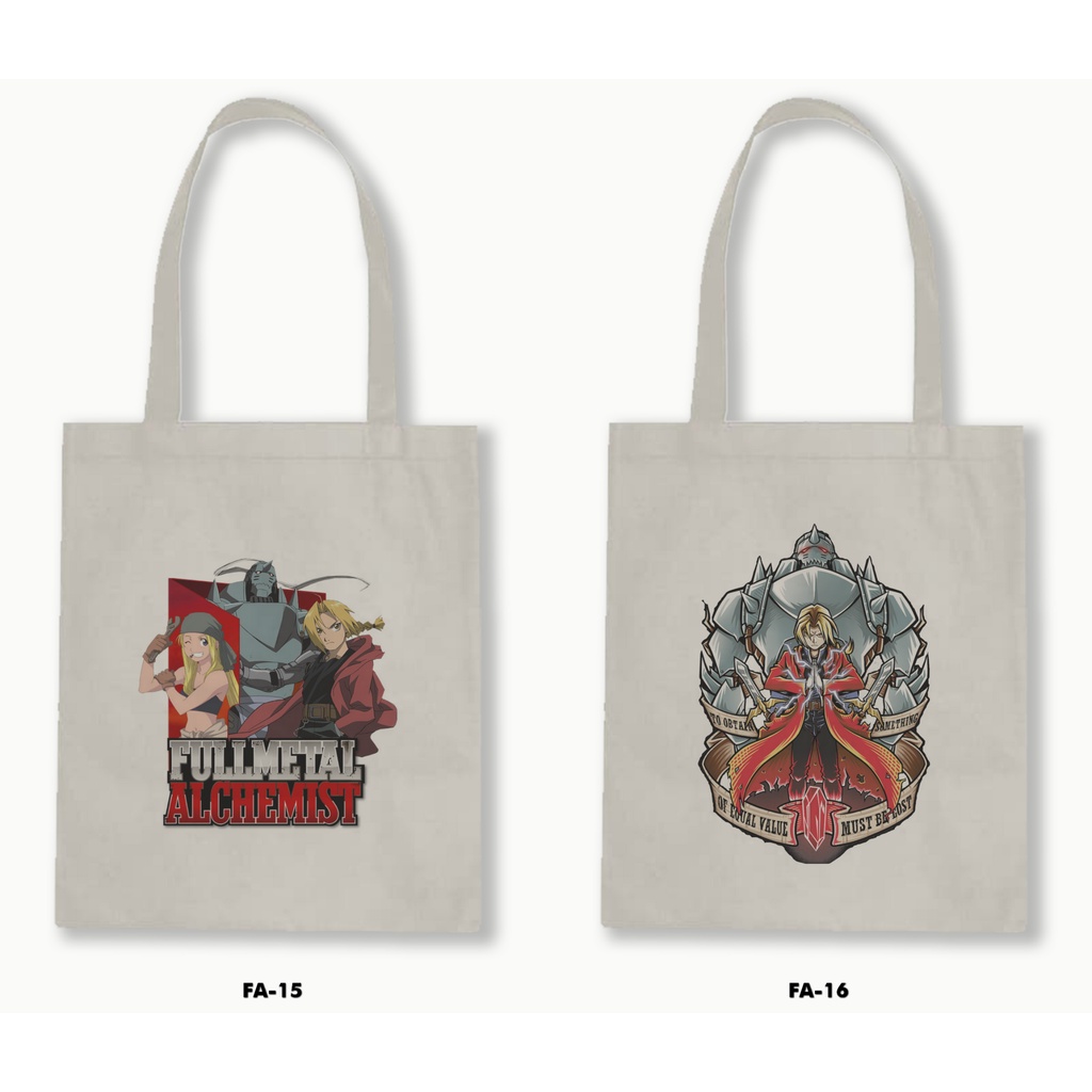 TOTE BAG BLACU - FULLMETAL ALCHEMIST 01