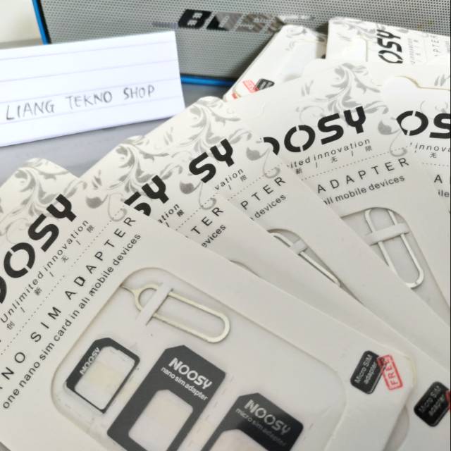 Sim Tray Ejector Injector gratis nano sim adapter merk noosy murah 3 in 1 untuk Asus Xiaomi Samsung