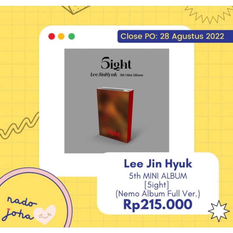 [DP PO] Lee Jin Hyuk - 5th MINI ALBUM [5ight] (Nemo Album Full Ver.)