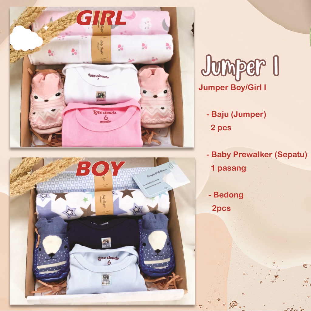 Hampers baby/ hampers bayi/ baby gift/ kado bayi/ baby newborn/ Baby Fairy tale Set-Jumper I
