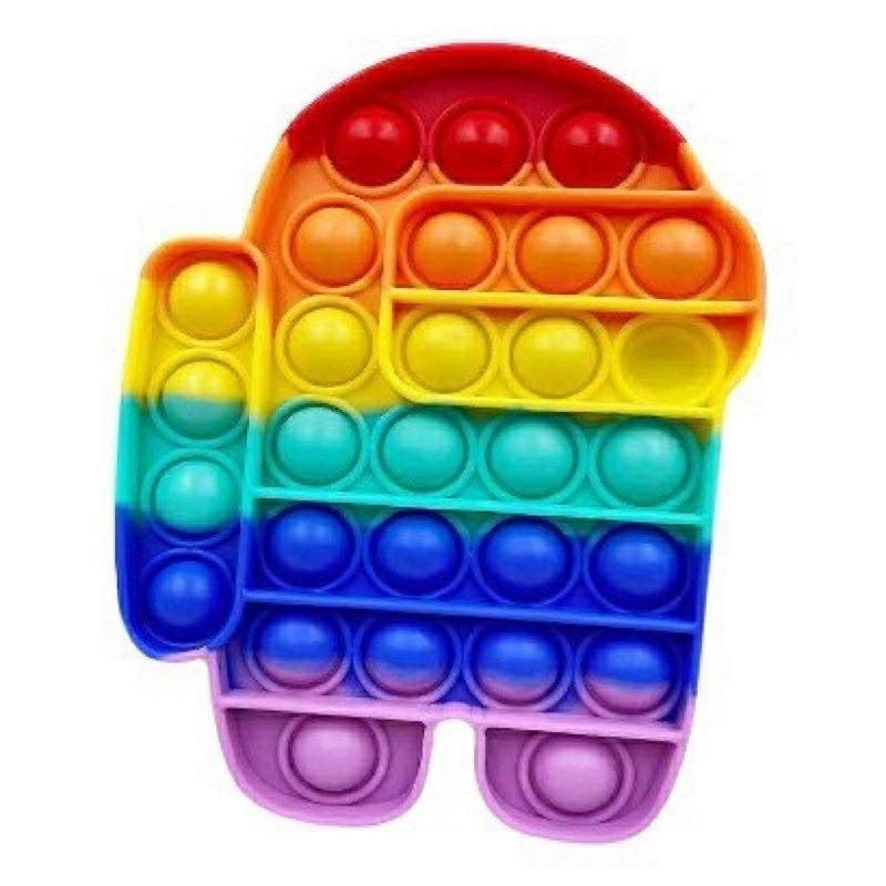 MAINAN ANAK COWOK CEWEK VIRAL POPIT POP IT FIDGET TOY MURAH RAINBOW UNICORN KUDA PONI AMONG US LOVE-8