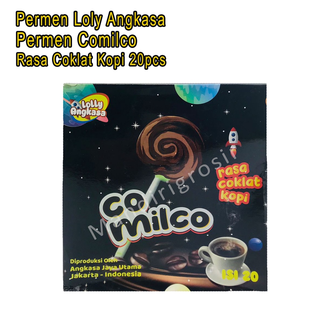 Permen Comilco *Permen Loly Angkasa * Rasa Coklat Kopi * Isi 20pcs