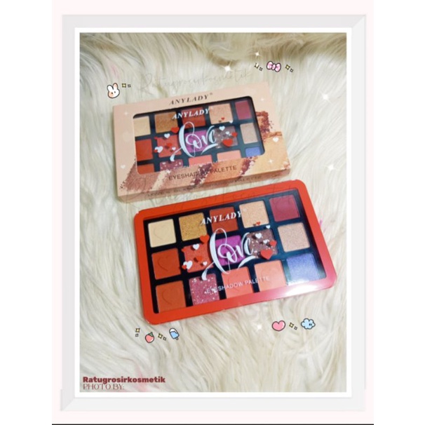 [ECER]EYESHADOW PALETTE SWEET HEART/LOVE/GLAM ANYLADY NO.771/771B/771C/PEACH 797