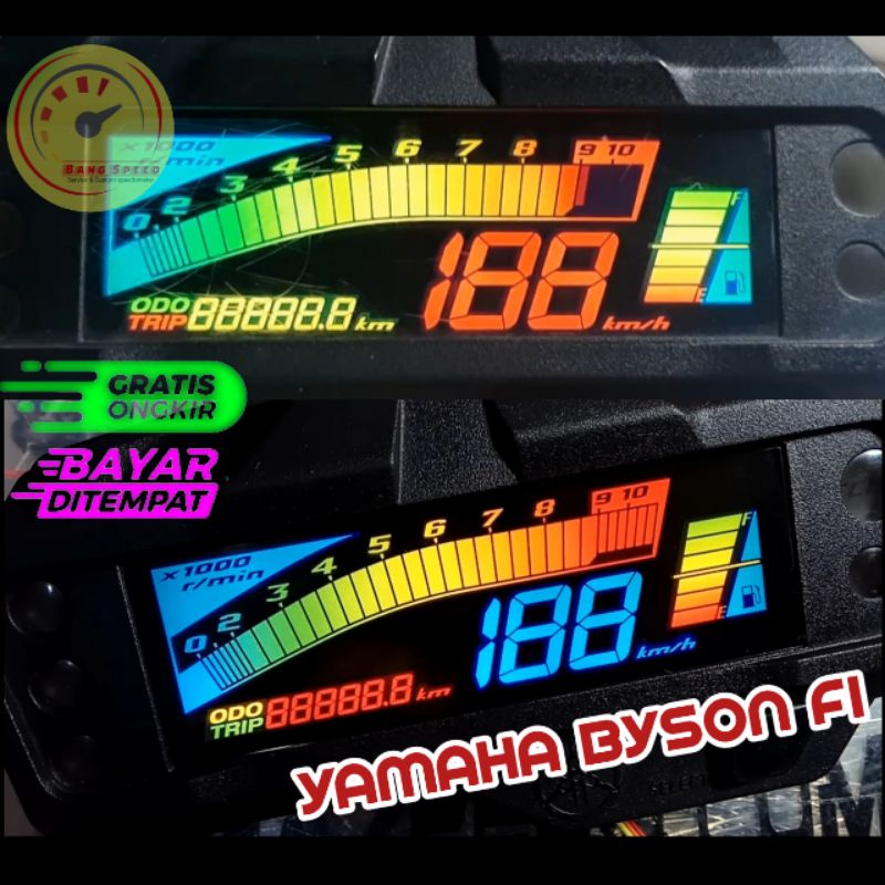 Sticker Modif LCD Speedo Byson FI