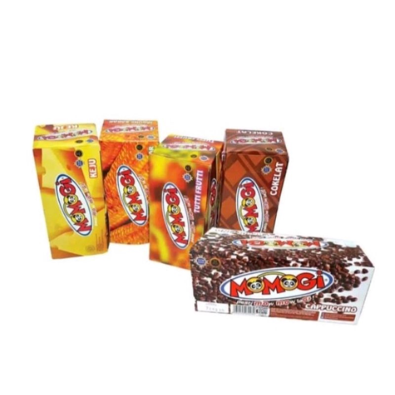 

momogi jagung bakar momogi coklat momogi tutifruty momogi capucino momogi keju
