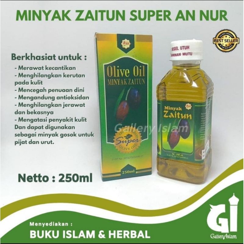 

Minyak Zaitun Super Griya Annur 250ml-Olive Oil Ekstra Virgin