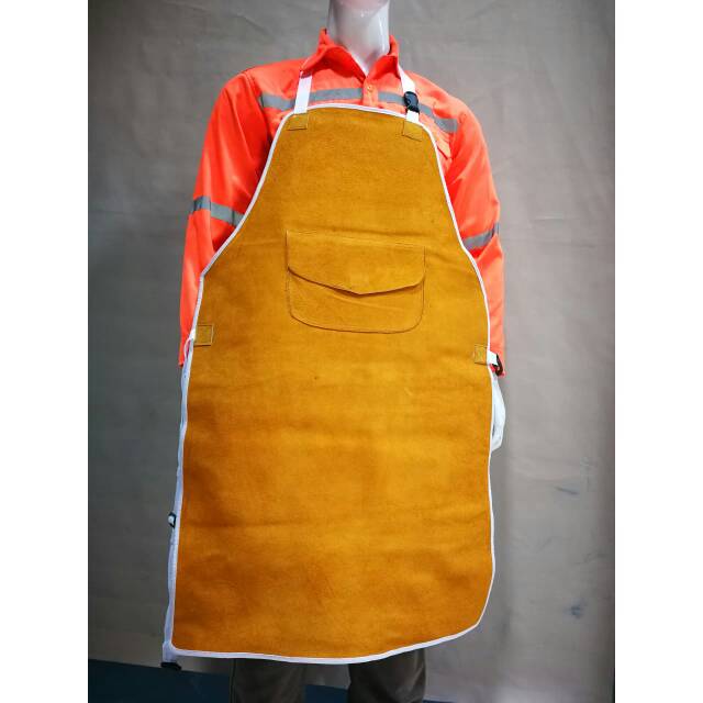 Termurah Apron  Dada Kuliit/ Apron Pelindung Dada / celemek Las Kualitas premium