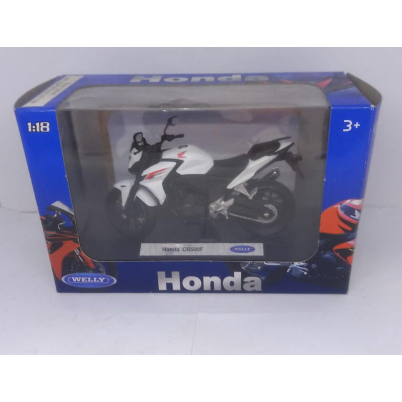 Diecast Miniatur Motor Sport Honda CB500 Sport Balap 1:12