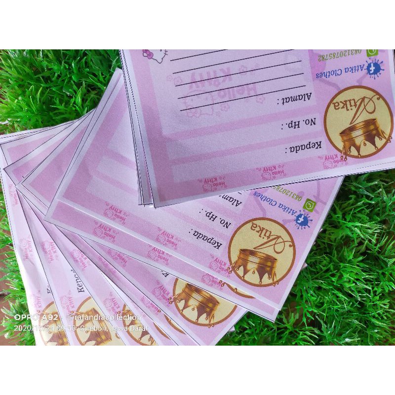 

label pengiriman olshop