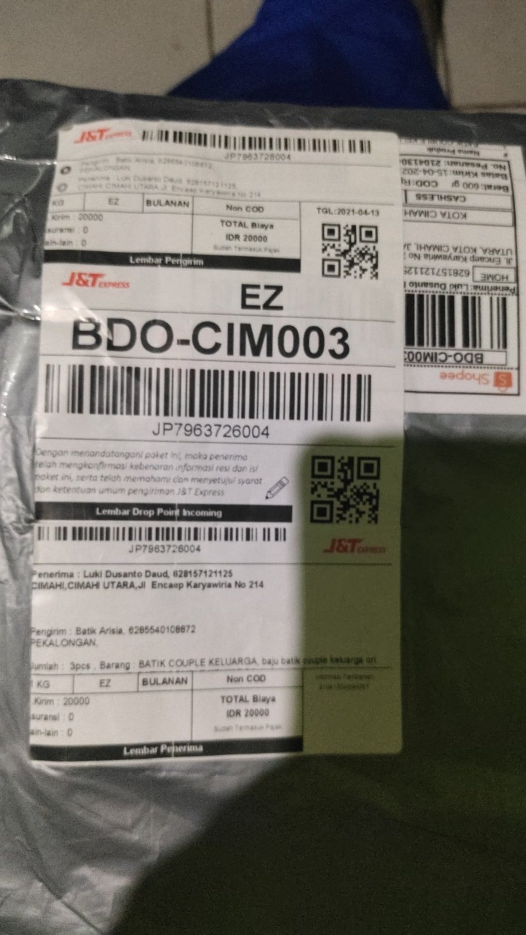 Batik Couple Keluarga, Baju Batik Couple Keluarga Ori Ndoro Jowi Dnt Kupu Putih