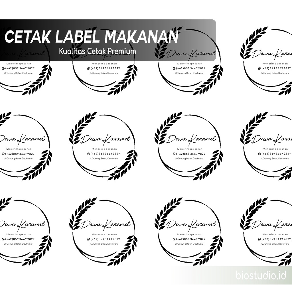 

Cetak/Print Sticker Vinyl A3+ Quality Premium