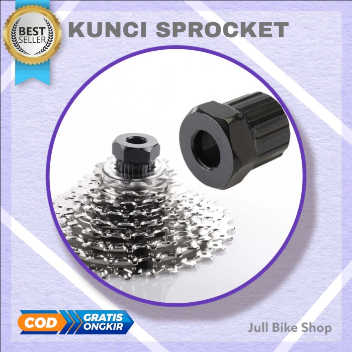 kunci pembuka sprocket sepeda sproket adaptor alat tool gear tumpuk gigi buka