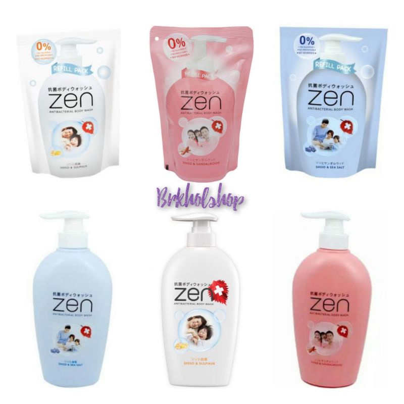 ZEN SABUN CAIR REFILL 400 DAN ZEN BOTOL POMPA 500 ML